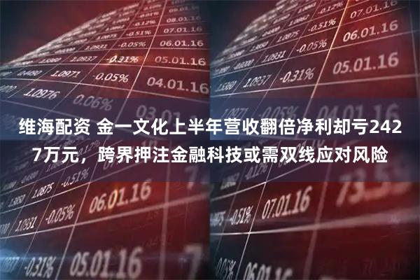 维海配资 金一文化上半年营收翻倍净利却亏2427万元，跨界押注金融科技或需双线应对风险