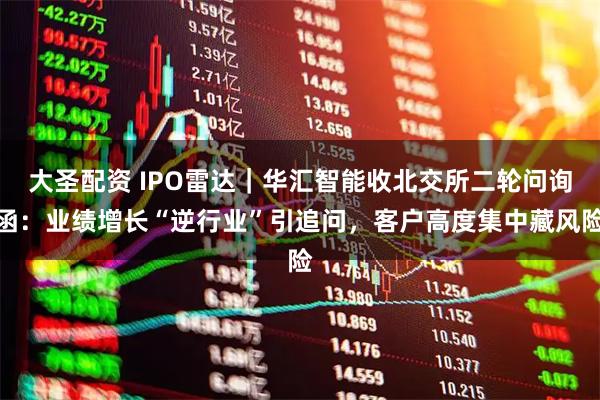 大圣配资 IPO雷达｜华汇智能收北交所二轮问询函：业绩增长“逆行业”引追问，客户高度集中藏风险
